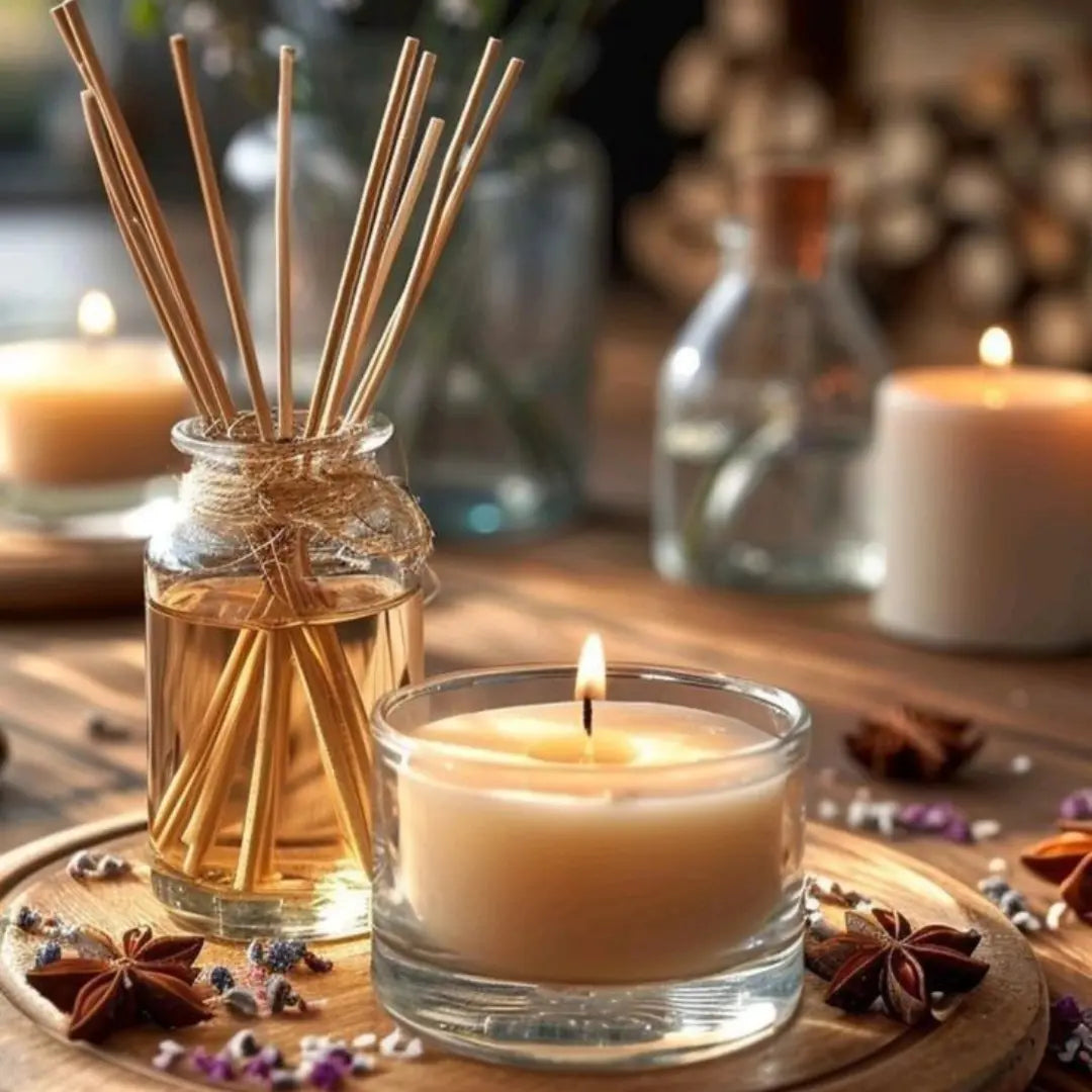 Kit mostre mărturii – 10 lumânări parfumate din ceară de soia, borcane 50 g, selecție arome Lunera