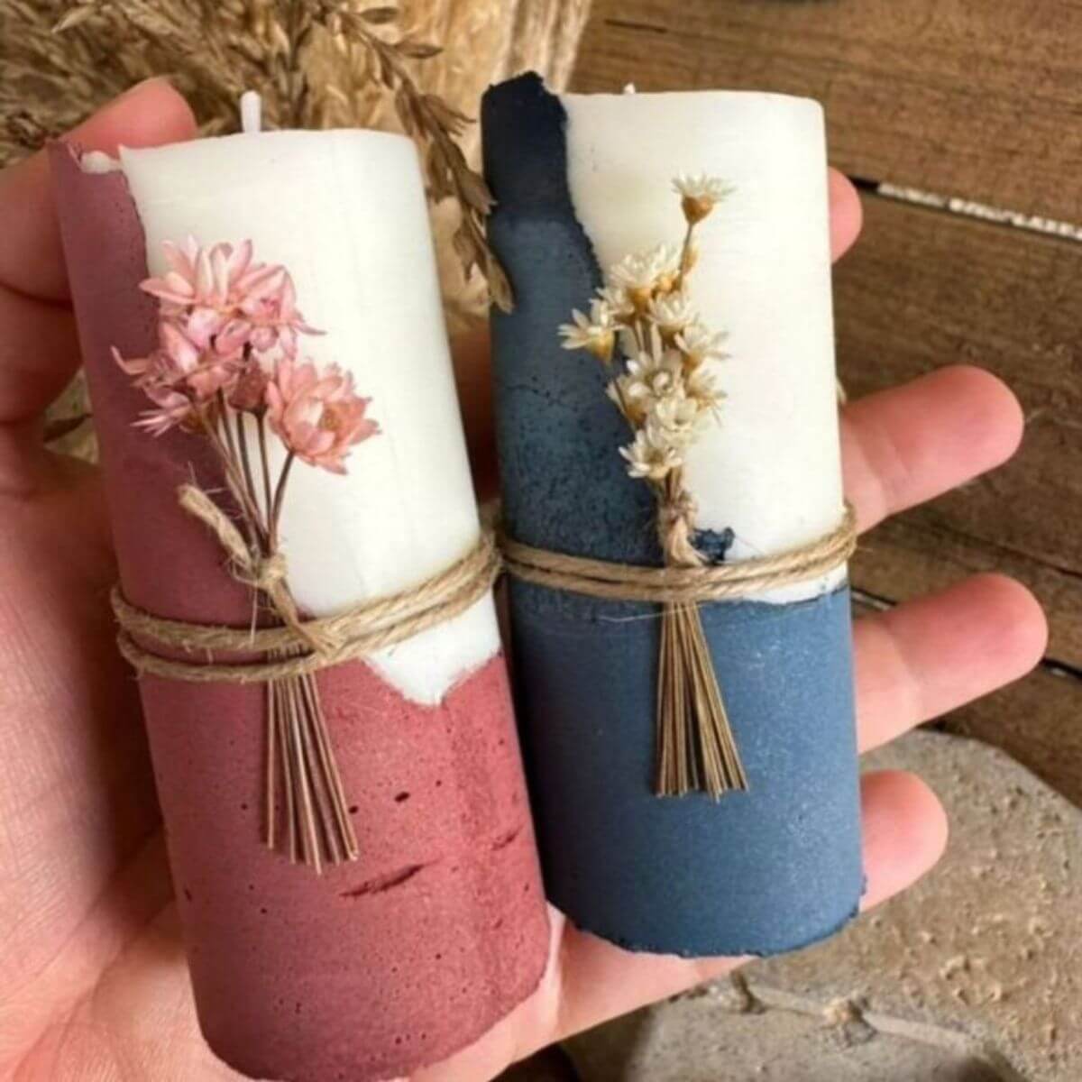 Lumânare Parfumată în Recipient Ciment Artistic - Parfum la Alegere | Lunera