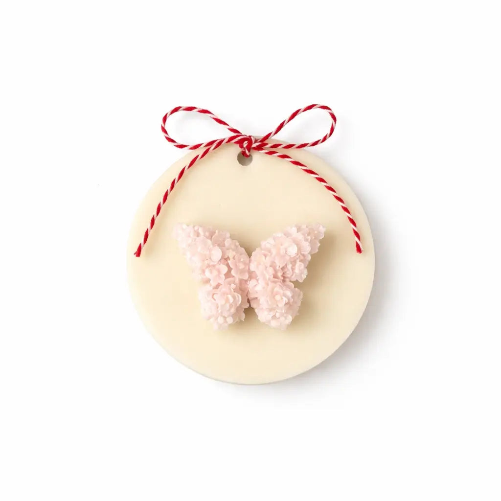 Mărțișor parfumat: odorizant dulap ceară de soia cu fluture (40g) | Lunera