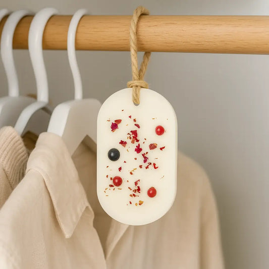 Tabletă parfumată pentru dulap cu trandafir și piper roz