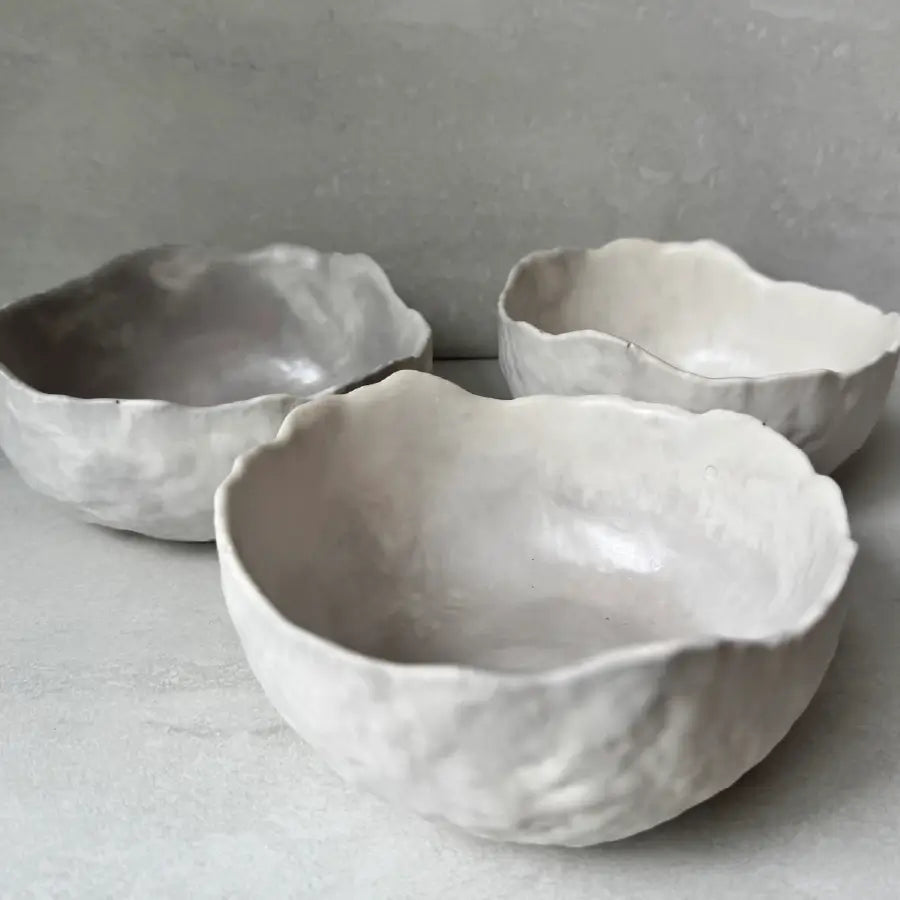 Bol decorativ marmorată gri, ceramică jesmonite, 13×6 cm, 300 ml