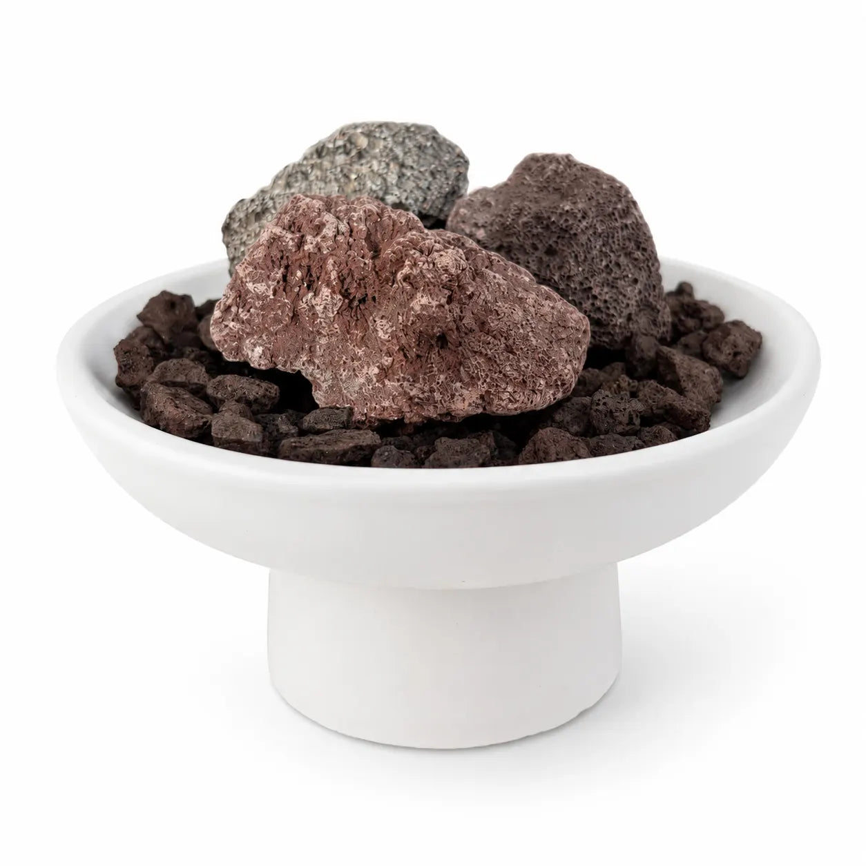 Difuzor parfum cu rocă vulcanică și suport ceramic handmade Lunera
