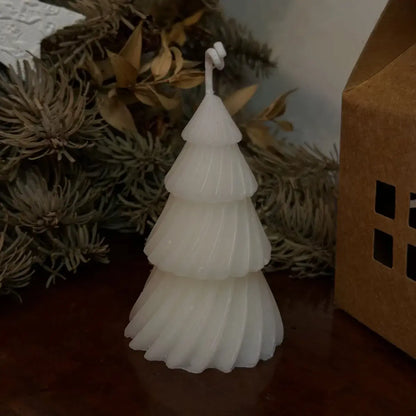 Lumânare Brad din ceară de soia, 12 cm