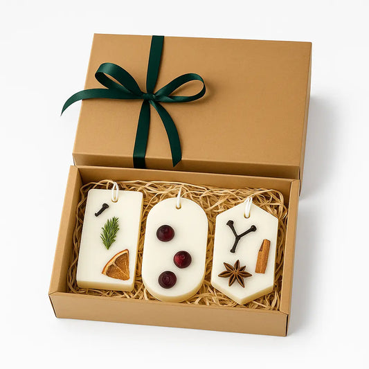 Odorizante de Crăciun din ceară de soia cu portocală, merișoare și condimente JOY Lunera