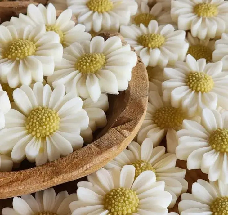 Mărțișor parfumat Margaretă din ceară de soia