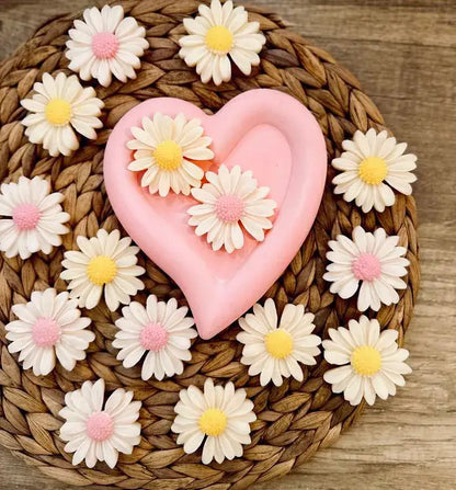 Mărțișor parfumat Margaretă din ceară de soia