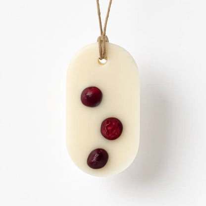 Odorizant dulap din ceară de soia – Merișoare (Winter Berries), 25 g, decor cu merișoare liofilizate – Lunera