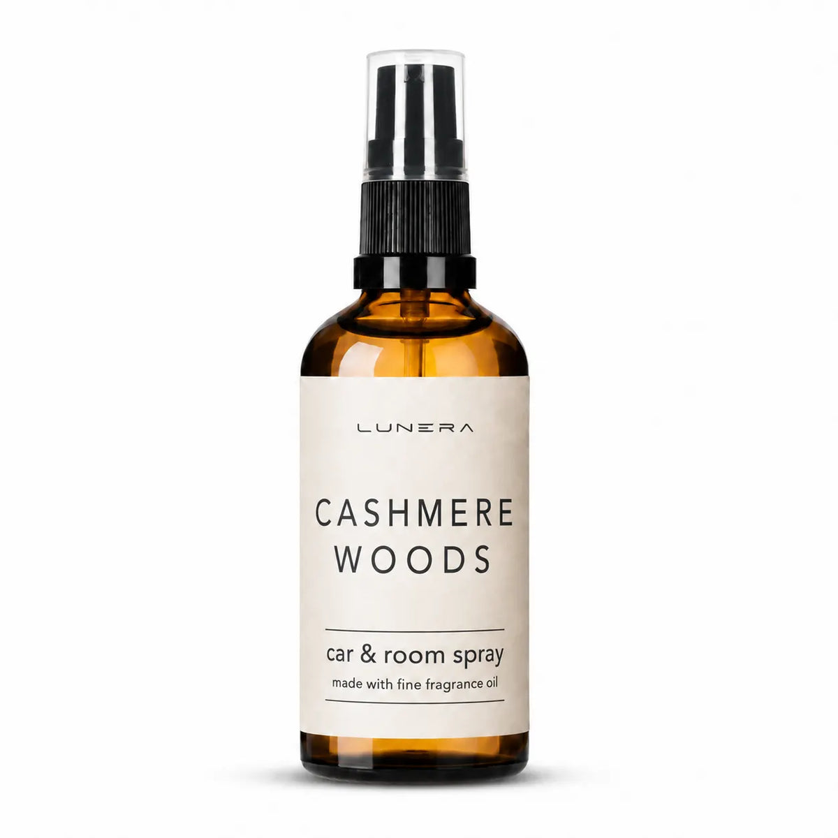 Parfum auto Lunera Cashmere Woods în sticlă amber