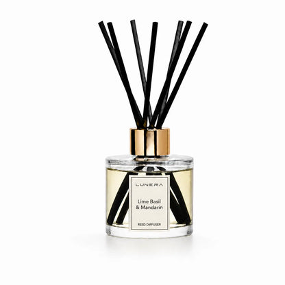 Parfum de cameră cu bețișoare Lime Basil & Mandarin, 130 ml, Lunera